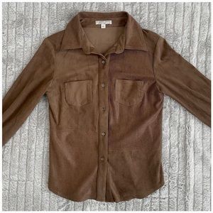 Alberto Makali brown snake print colorblock button-up